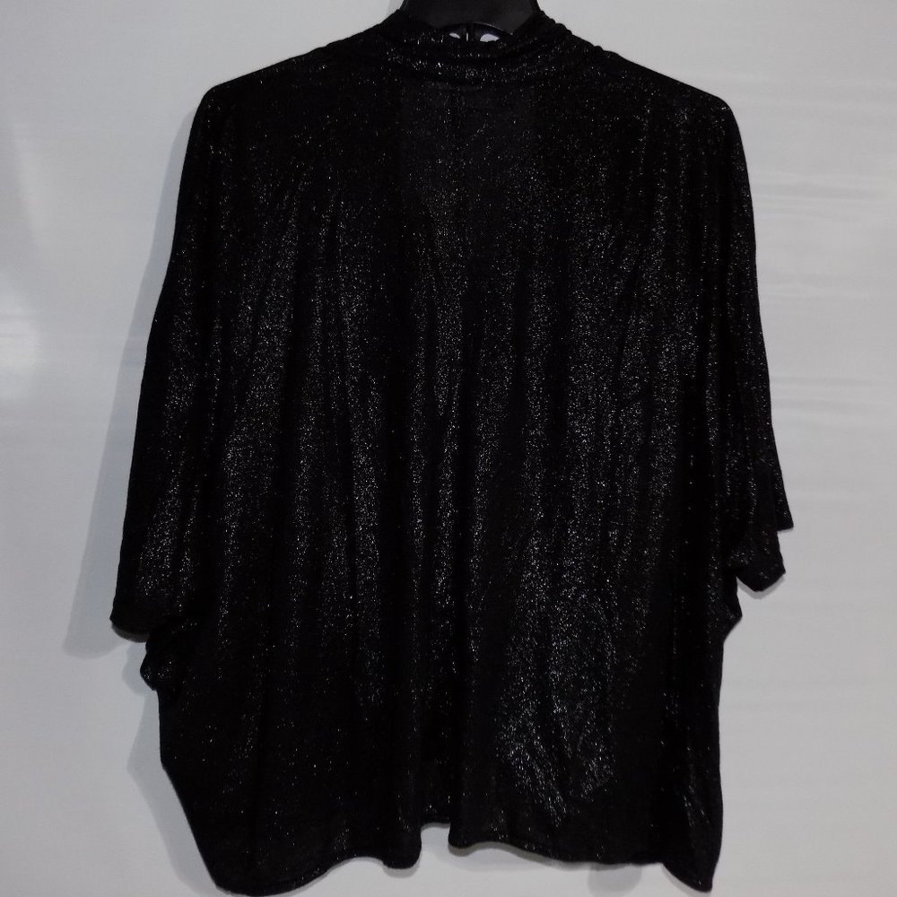Jennifer Lopez Black Sparkle Sag Blouse Size Small - Picture 5 of 5